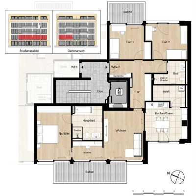 WE 4/5: 4 Zimmer im 1. OG - rechts