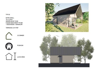 PELLHAUS, versch. Größen, Massiv- oder Holzbauweise, auch auf vorh. Grundstück, 70 QM, ab: