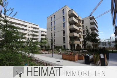 Oberste Etage, Erstbezug;1,5-Zimmer-Wohnung mit EBK und West-Balkon