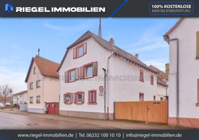 Sie hier? Wir auch! 2 Familienhaus mit 7 Zimmern, 3 Bädern, 3 Küchen, Scheune,  830 m² gr. Grundst.