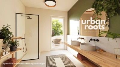 URBAN ROOTS am Kreuzbergl – 4 Zimmer-Eckwohnung mit separatem Elternbereich, smartem Grundriss und Südostterrasse. Beeindruckende Fernsicht.
