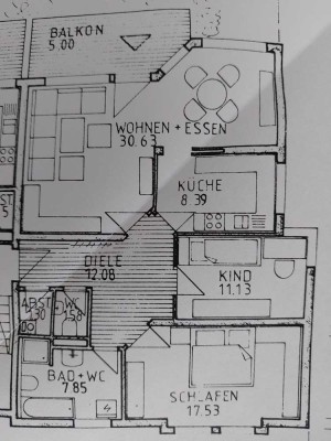 3-Zimmer-Wohnung in Wurmlingen