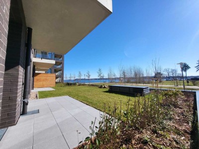 Großzügige 3,5-Zimmer-Wohnung mit unverbaubarem Wasserblick und eigen Sonnendeck von ca. 20 m²