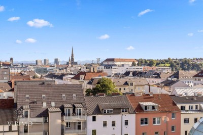 Seltene Gelegenheit! Exklusive 5-Zimmer Wohnung mit Tiefgarage direkt über der Lentia City – Wohnen mit Traum-Ausblick