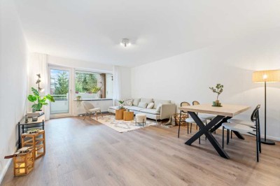 Helle, sanierte 3-Zimmer-Wohnung mit Balkon und Tiefgaragenstellplatz in grüner & ruhiger Lage!