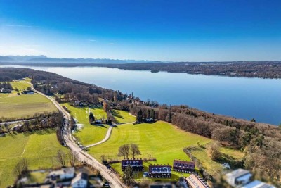 Neubau: Mittelhaus mit modernem Design am Starnberger See