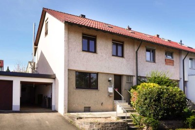 Erbbaurecht: Charmantes Reihenendhaus in TOP-Lage von Neckarsulm: 100 m² Wfl., Garage & Süd-Garten