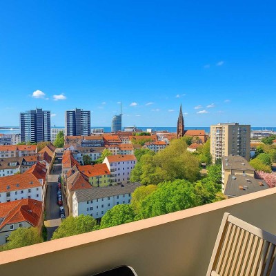Wohnen mit Weitblick – Stilvolle 2-Zimmer-Wohnung mit Panorama über Bremerhaven