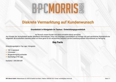 Entwicklungshaus mit 100% Leerstand