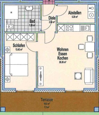 Top Neubau barrierefreie 2,5-Zimmer Wohnung mit Garten direkt in Nähe Münster in Laer