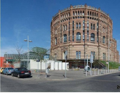 60m² 2-Z-Neubauwohnung im Gasometer A (direkt bei U3-Station) mit Wienblick