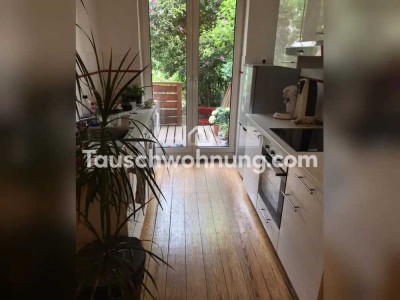 Tauschwohnung: Großartig geschnittene 3-Zimmerwohnung mit eigenem Garten