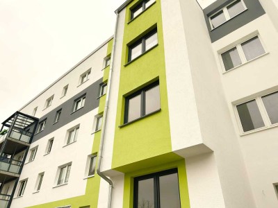 Schicke 1Raumwohnung im Erstbezug, mit Balkon. Barrierefrei!