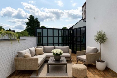 Ihr neues Zuhause in Lotte – großzügiges Wohnhaus mit Kamin, Sauna und Sonnenterrasse