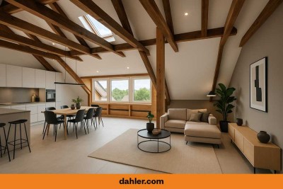 Lichtdurchflutetes Penthouse mit Potential