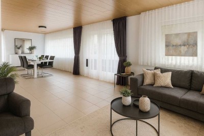 Stilvoll und barrierefrei 3,5-Zi.-Wohnung mit Schlossblick, Südwest-Balkon & Tiefgarage