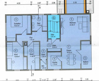 Freundliche und gepflegte 4,5-Zimmer-Wohnung mit Balkon in Pfullingen