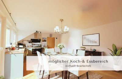 3 Zimmer, Eigenheim oder Rendite, Dachgeschoss im Herzen von Müllheim