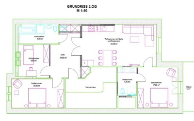 Stilvolle 4-Raum-Dachgeschosswohnung in Bremen, Schwachhausen-Gete