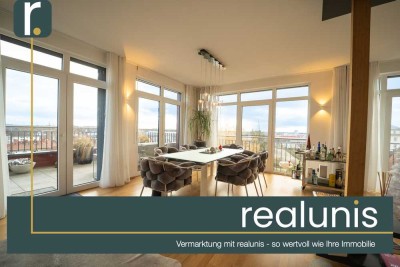 Stilvoller Rückzugsort für höchste Ansprüche – Penthouse-Luxus über den Dächern der Stadt - realunis