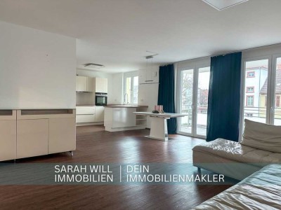 Altersgerechte 3-Zimmerwohnung inkl. Einbauküche, PKW-Stellplatz & Südbalkon im Herzen von Neustadt