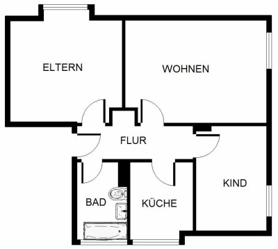 3-Zimmer-Wohnung in Gelsenkirchen Hassel