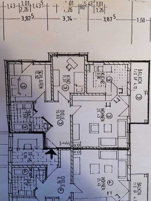 Schöne 3-Zimmer Wohnung mit Balkon in Kutzenhausen