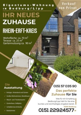 Ansprechende und gepflegte 2-Zimmer-Erdgeschosswohnung in Bedburg