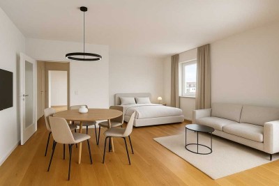 Spektakulärer Blick zur Universität Exquisites Appartement mit Balkon