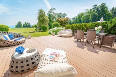 Exklusives Kleinod mit wunderschönem Seeblick und Garten in den Schloss Velden Residenzen