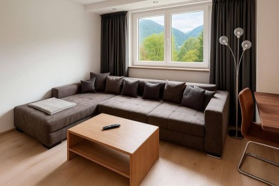 Alpine Lifestyle Wohnung mit Kachelofen, Badewanne und Balkon in Bruck an der Großglocknerstraße