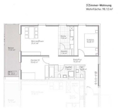 Hochwertige 3 Zimmer Wohnung zum Wohlfühlen