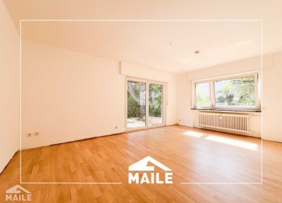 Modernisierte 3-Zimmerwohnung mit EBK, Terrasse und Garten!