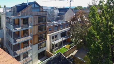 LudwigsTRAUM - EG-Garten-Wohnung Nr. 1: Urbanes Wohnerlebnis im höchsten Vollholz-Bauwerk Bayerns!