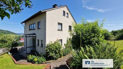 Einfamilienhaus mit wunderschönem Ausblick ins Weserbergland