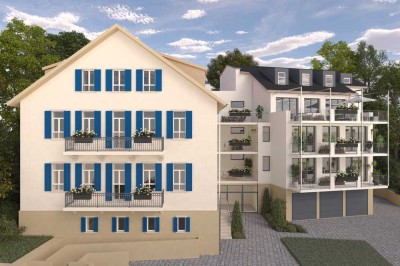 5 Zi.-Maisonetten-Wohnung mit Dachterrasse und Balkonen im Denkmalgeschützten-Wohnhaus.