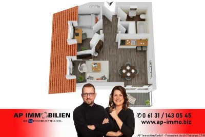 *PROVISIONSFREI FÜR DEN KÄUFER* SCHORNSHEIM - Sanierte 2 ZKBB + 2 PKW-Stellplätze