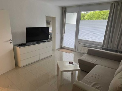 Exklusive 1-Raum-Wohnung inkl. Innenausstattung und Einbauküche mit Balkon in Krefeld-Fischeln