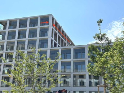 Erstbezug: Penthouse-Feeling im 6. OG, exklusive 2-Zi. mit Loggia & Zugang zu Dachgärten