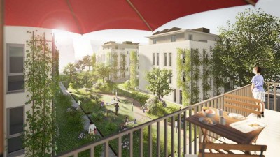 Moderne 3-Zimmerwohnung mit Tageslichtbad, Gäste-WC, Balkon und Tiefgaragenstellplatz