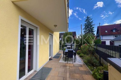 Helle Wohnung mit Terrasse, zwei Bädern und Tiefgaragenplätzen!