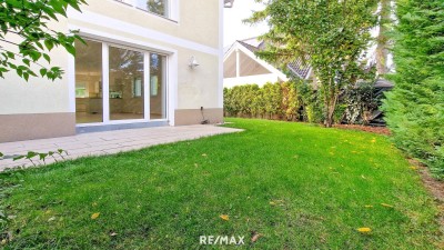 Niedrigenergie-Doppelhaushälfte in Mauer. 5 Zimmer, Terrasse, Garten und Autostellplatz