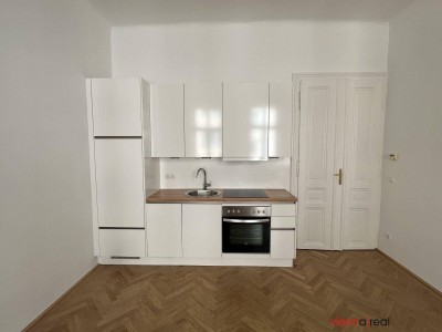 UNBEFRISTET - Ruhige und helle 3-Zimmer Altbauwohnung mit Wohnküche nahe Franz-Josefs-Bahnhof