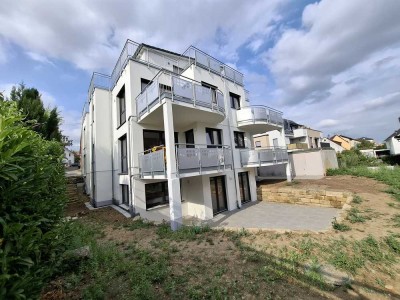 Moderne 3. Zi.-Wohnung mit Südbalkon und Gartenanteil im Neubau in Höfingen