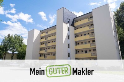 Provisionsfrei: vermietete 2-Zimmer-Wohnung mit Süd-Loggia & Garage