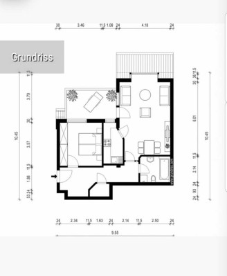 Helle 2-Zimmer-Wohnung mit Balkon in Weinsberg