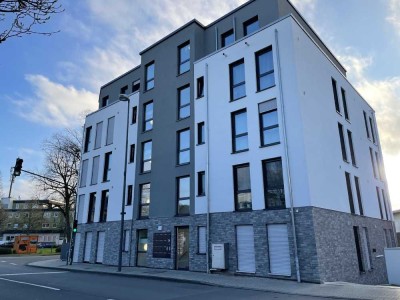 modernes Wohnen auf einer Ebene: stilvolle 3-Zimmer-Wohnung mit Terrasse und TG-Stellplatz