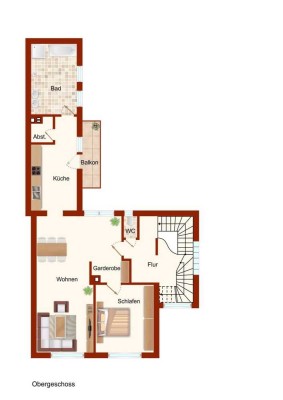 Exklusive 2,5-Zimmer-Wohnung mit Balkon in Bürstadt