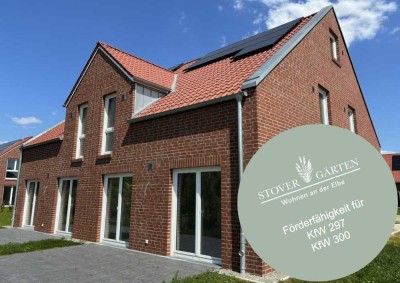 Neubau-Doppelhaushälfte inkl. Boden + Malerleistung I 136 m² Wfl. I Stover Gärten