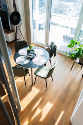 Exklusive 4-Zimmer-Maisonette-Wohnung mit Balkon und Einbauküche in Pörnbach